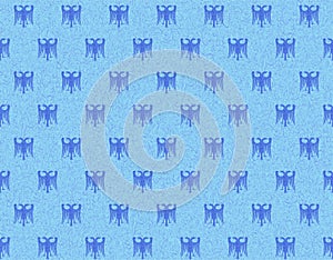 Seamless double headed eagle background - cdr format