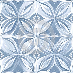 Seamless Blue Floral Pattern Background for Elegant Design