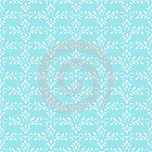 Seamless blue indian ornament wallpaper