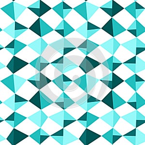 Seamless Blue Kite Squares Triangles