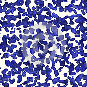 Seamless blue microorganisms pattern