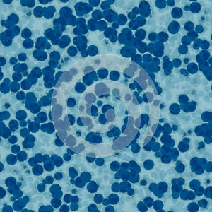 Seamless blue microorganisms pattern