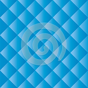 Seamless blue padded upholstery pattern background