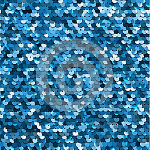 Seamless blue sequined texture