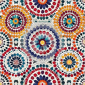 Seamless boho style pattern