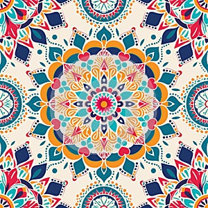 Seamless boho style pattern