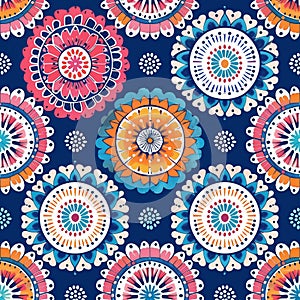 Seamless boho style pattern