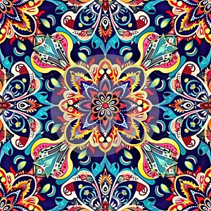 Seamless boho style pattern