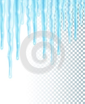 Seamless border with icicles