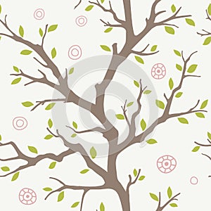 Seamless branches pattern