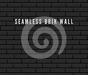 Seamless Brick Wall Surface. Old Grey Brick Wall Background. Urban Wall Texture. Vector Illustration