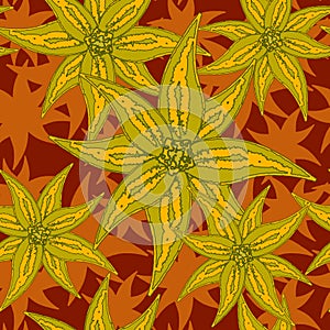 Seamless bright flower background