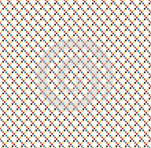 Seamless bright fun abstract geometric pattern isolated on white