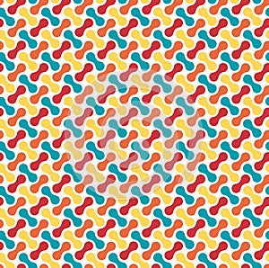 Seamless bright fun abstract modern pattern