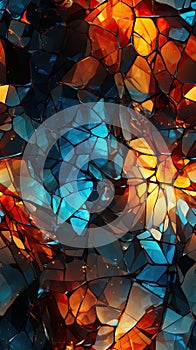 Seamless Broken Glass Pattern for Creative Designs AI Generated