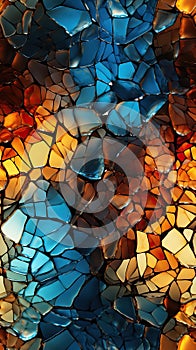 Seamless Broken Glass Pattern for Creative Designs AI Generated