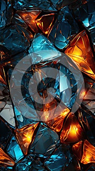 Seamless Broken Glass Pattern for Creative Designs AI Generated