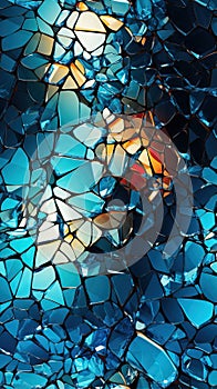 Seamless Broken Glass Pattern for Creative Designs AI Generated