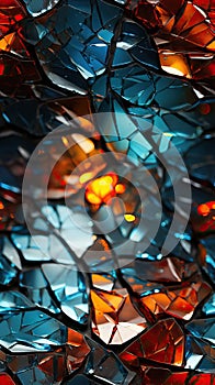 Seamless Broken Glass Pattern for Creative Designs AI Generated