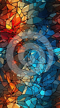 Seamless Broken Glass Pattern for Creative Designs AI Generated