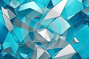 Seamless Broken Glass Patterns generated ai photo