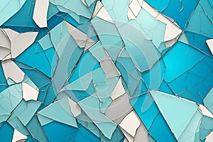 Seamless Broken Glass Patterns generated ai photo