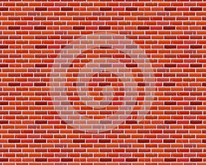 Seamless brown brick pattern isolated wall background. Vector illustration.
