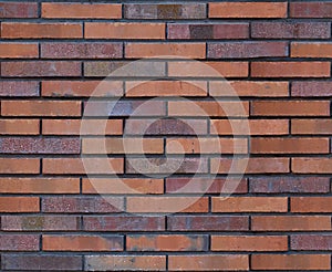 Seamless brown brick wall pattern background texture. Seamless brick wall background. Architectural seamless brick pattern backgro