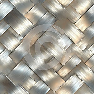 seamless brushed metal texture, silver tones