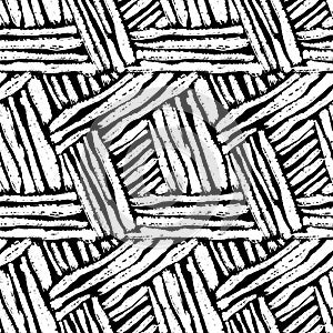 Seamless brushpen doodle pattern grunge texture.Trendy modern in