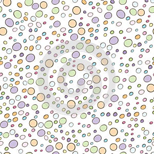 Seamless bubble abstract pattern