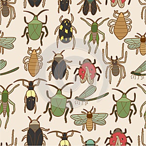 Seamless bug pattern