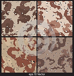 Seamless Camouflage pattern Vector Illustration