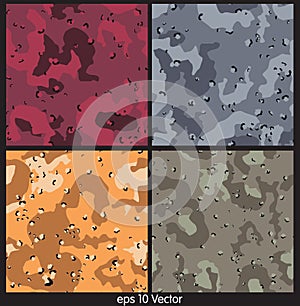 Seamless Camouflage pattern Vector Illustration