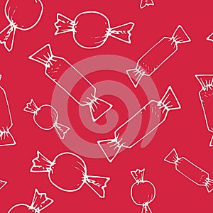 Seamless candies pattern