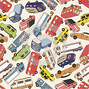 Seamless car pattern