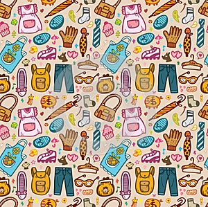 Seamless cartoon pattern
