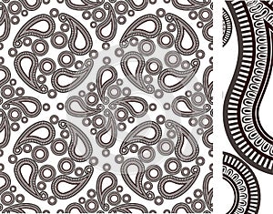 Seamless cashmere pattern