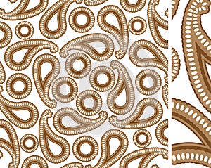 Seamless cashmere pattern illustration