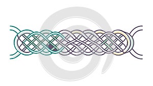 Seamless Celtic Knot Pattern Border Design, vector design Generative AI
