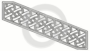 Seamless Celtic Knotwork Geometric Pattern, vector design Generative AI