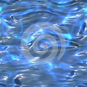 Seamless cerulean water pattern