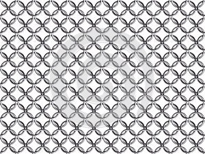 Seamless chain mail ring mesh pattern