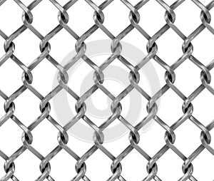 Seamless chainlink fence