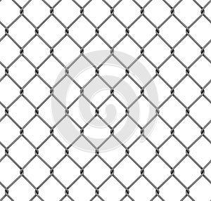 Seamless chainlink fence 3d rendering