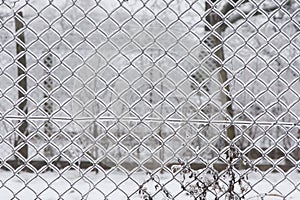Seamless Chainlink Fence - winter