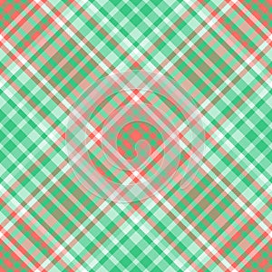 Seamless check fabric of tartan vector background with a textile plaid texture pattern