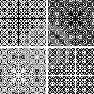 Seamless checked crisscross patterns.