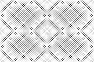 Seamless Checked Dots and Dashes Pattern. White Textured Background