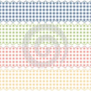 seamless checkered banners